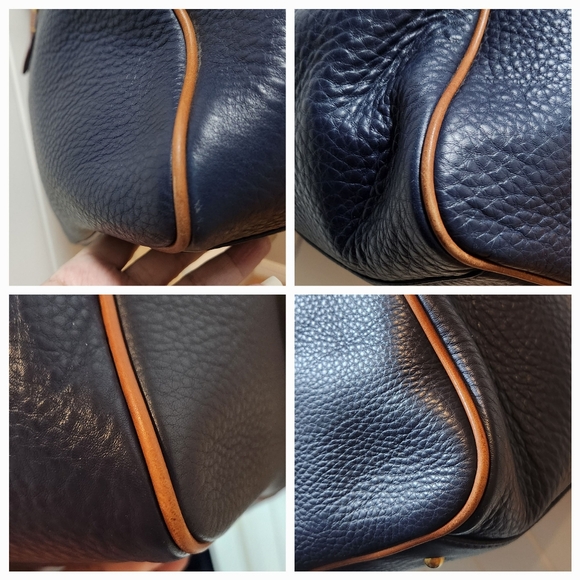 DOONEY & BOURKE Pebble Grain and Vachetta Leather Large Satchel EUC - Picture 12 of 14